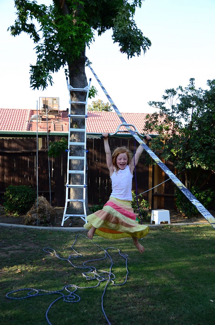 Turn your slackline into a zipline Bring The Kids